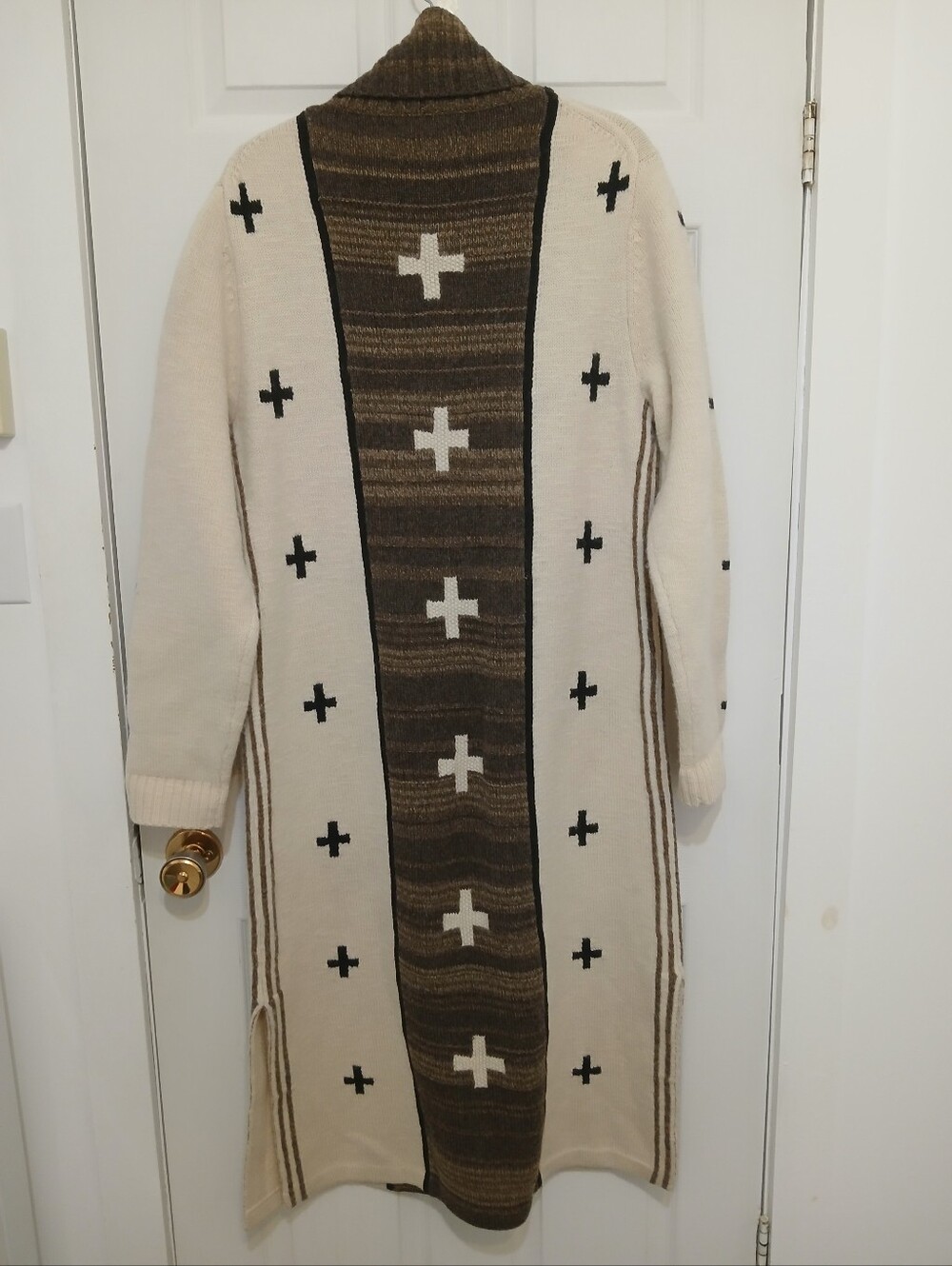 Polo Ralph Lauren X Naomi Glasses Wool-Blend Dress XL Southwestern Native Navajo - Picture 10 of 16